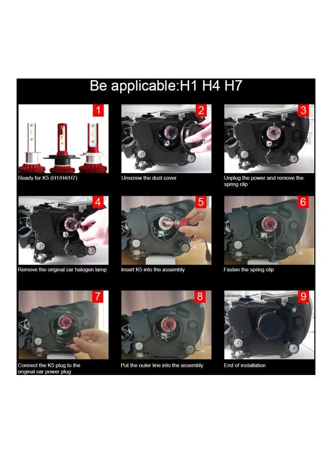 MUNTAQI 2-Piece Car LED Headlights - Image 5