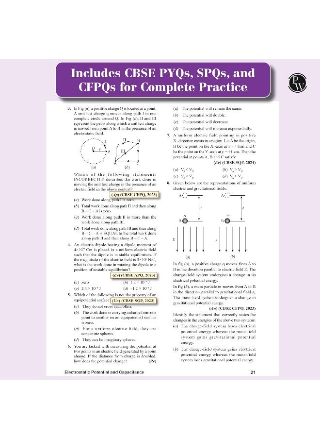 PW CBSE Class 12 Competency Based Question Bank For Board Exams l Physics, Chemistry, Biology | 1400+ Real Life Application Based Questions | Aligned with Latest CBSE SQP 2024-25