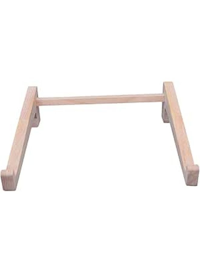 Ergonomic Solid Wood Laptop Stand Swivel Riser For Desk Office Computer Tablet - Image 1