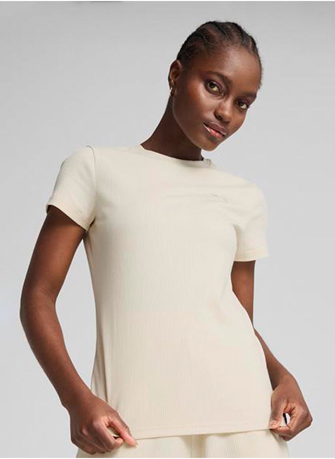 PUMA Essential Elevated Ribbed T-Shirt  - Image 1