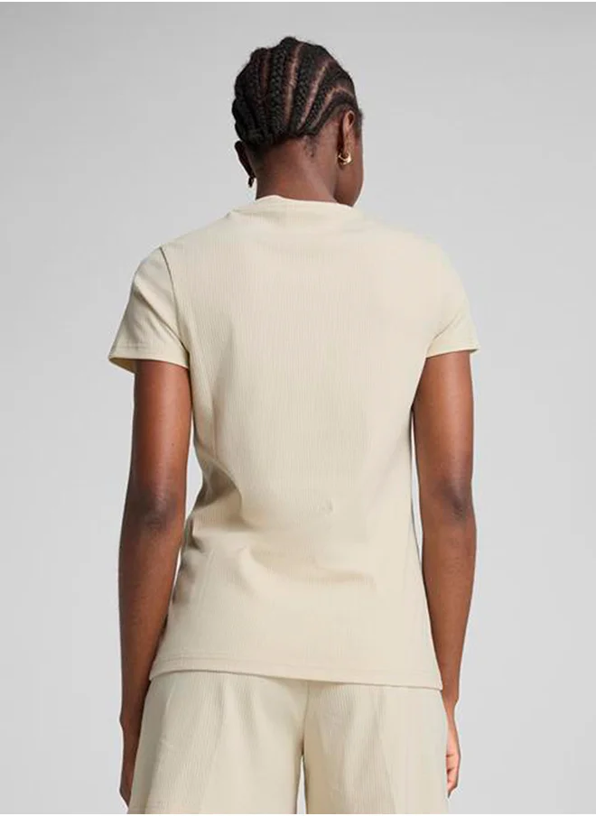 PUMA Essential Elevated Ribbed T-Shirt