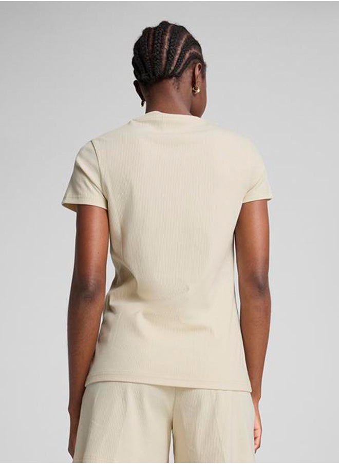 PUMA Essential Elevated Ribbed T-Shirt  - Image 2
