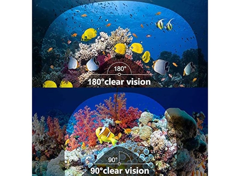 180° Full Face Anti-Dust Snorkel Mask with Adjustable Head Straps and Detachable Camera Mount,  Professional Snorkel Kit for Adults and Youth - Image 4