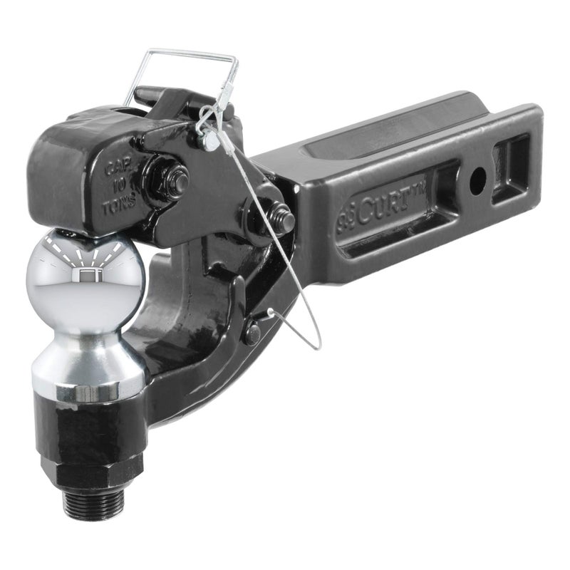 CURT 48012 Pintle Hitch with 2-5/16-Inch Trailer Ball, Fits 2-1/2-Inch Receiver, 20,000 lbs, 15-Inch Length - Image 5