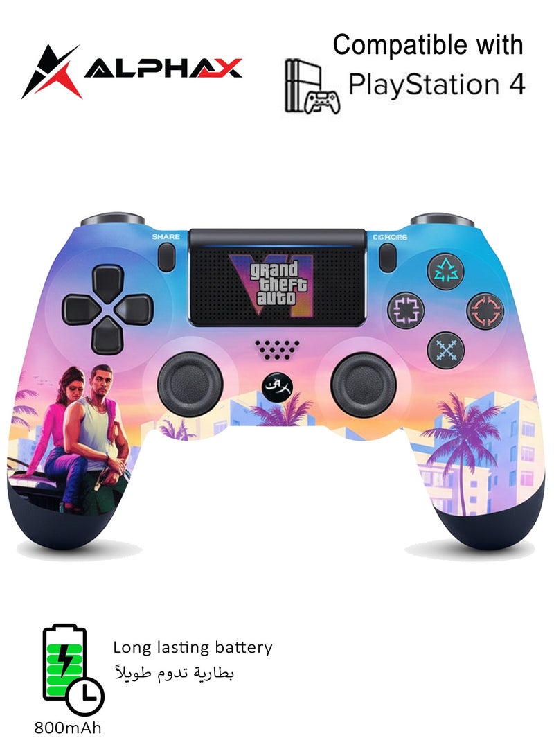 Alpha X Grand Theft Auto VI Themed Wireless Controller For PlayStation 4 - LIMITED EDITION - Image 1