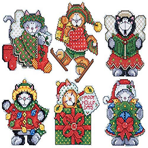 DesignWorks Ink Design Works Crafts Kittens, Cross Stitch Ornament Kit - Image 1