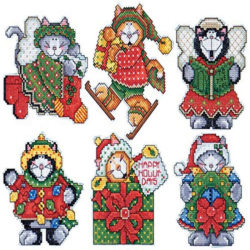 DesignWorks Ink Design Works Crafts Kittens, Cross Stitch Ornament Kit - Image 4