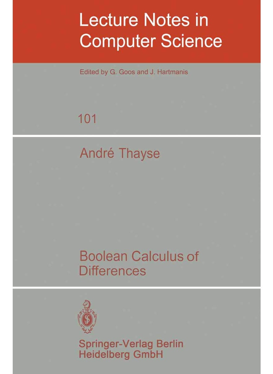 Boolean Calculus of Differences 