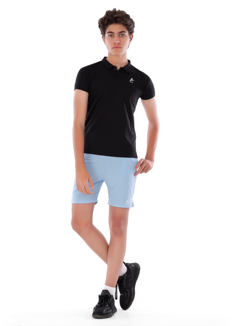Boys' Black Polo Shirt – Comfortable, Breathable Design