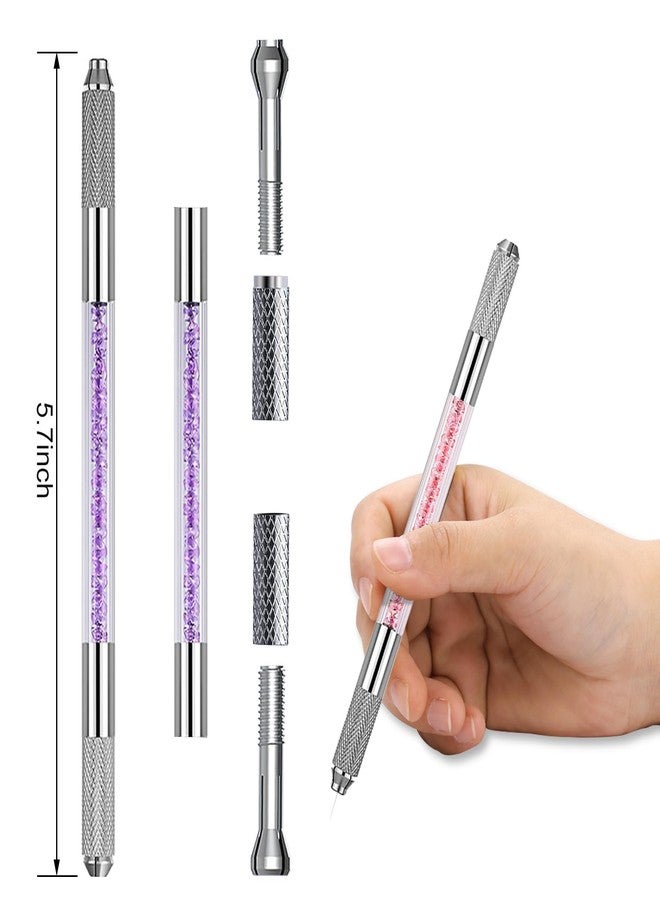 Faat3 Coi4 Microblading Pen Manual Eyebrow Pens Microblade Supplies Double Sided Microblading Hand Tool for Makeup Supplies (5 Pieces - Image 5