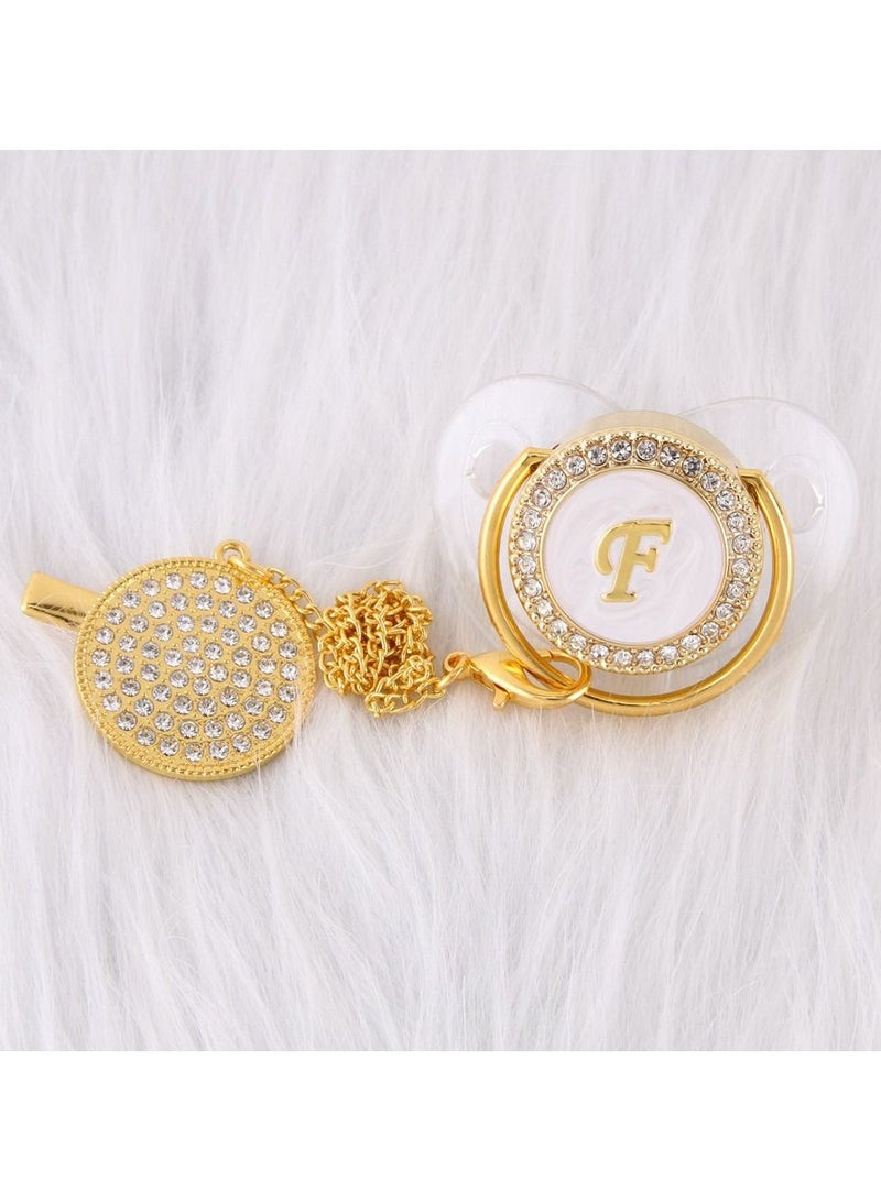 Loquat Alphabet Baby Shiny Diamond Pacifier