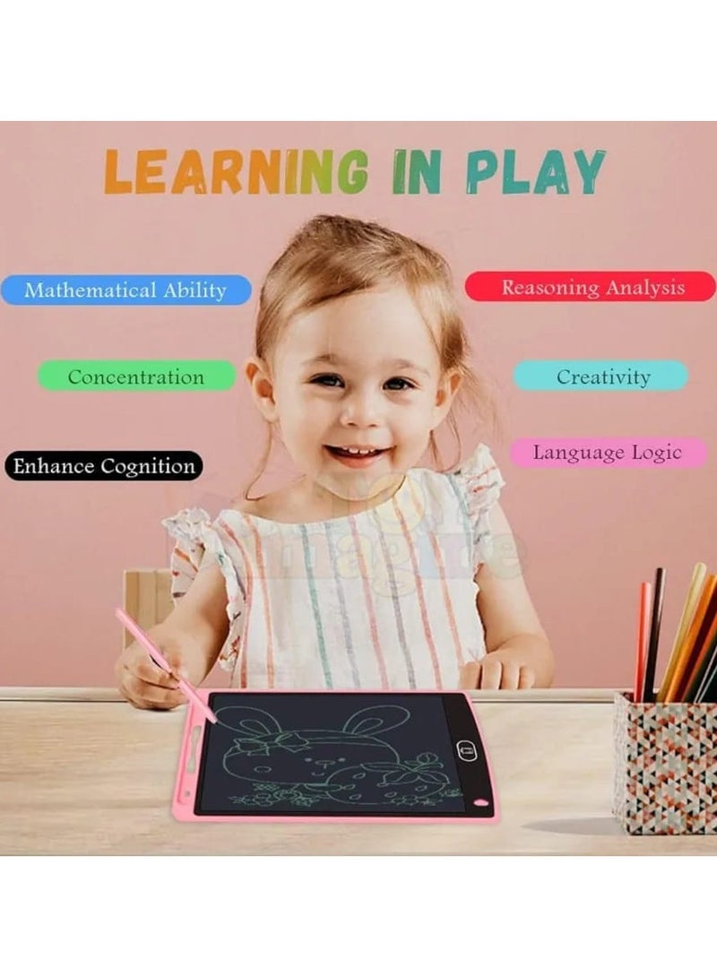 تابلت للكتابة الرسومية LCD متعدد الألوان من Toy Imagine، شاشة LCD مقاس 8.5 بوصة مع قلم - Image 4