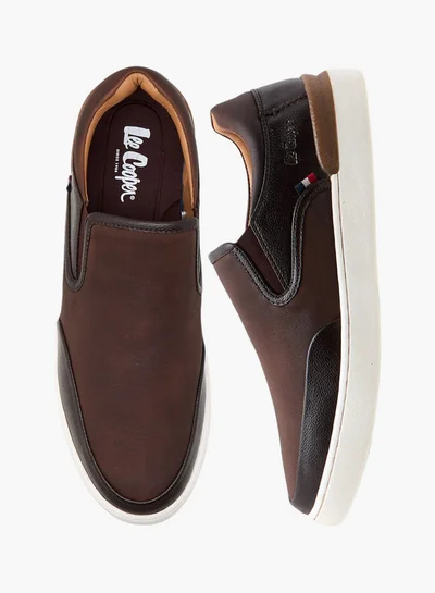 لي كوبر Men's Logo Detail Slip-On Loafers