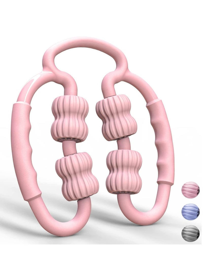 SYOSI Cellulite Massager Roller, Manual Muscle Massager Roller Ring Multi-functional Leg Beautifier for Leg, Trigger Point Massage Roller for Legs, Neck, Relieve Muscle Soreness - Image 1