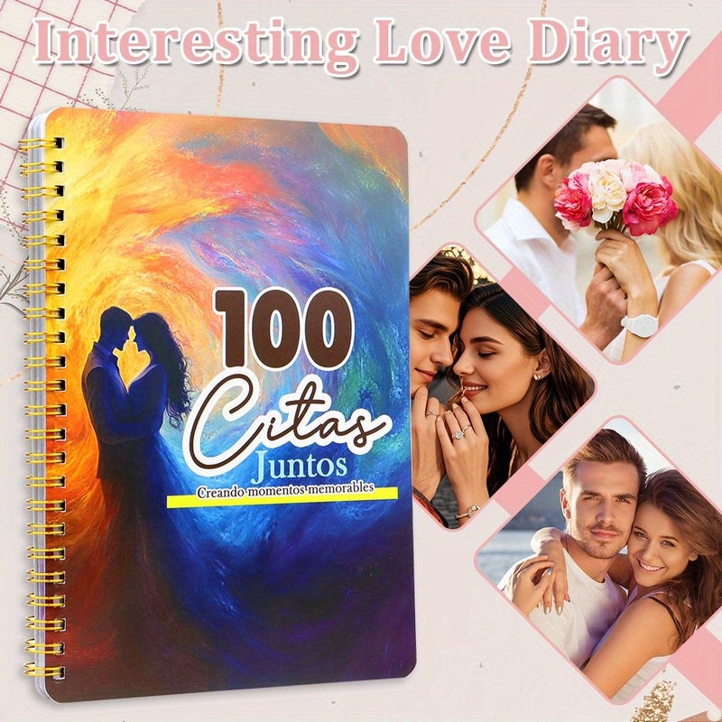 1pc Couple Love Journal With 64 Pages Recording Every Moment From Meeting To Falling In Love Witnessing Growth And Evolution Of Love Perfect Gift For Loved Ones - Image 1