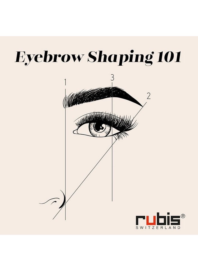 Rubis Classic Stainless Steel Slanted Tweezers for Precise Eyebrows and Hair Removal, 1K104, Made in Switzerland, Black - Image 5