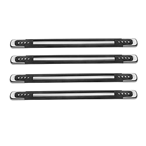 MIZZEO Anti-Collision Bumper Guard Strip, Anti-Scratch Bumper Protector (Black and Chrome, Set of 4) for Tata Manza - Image 4