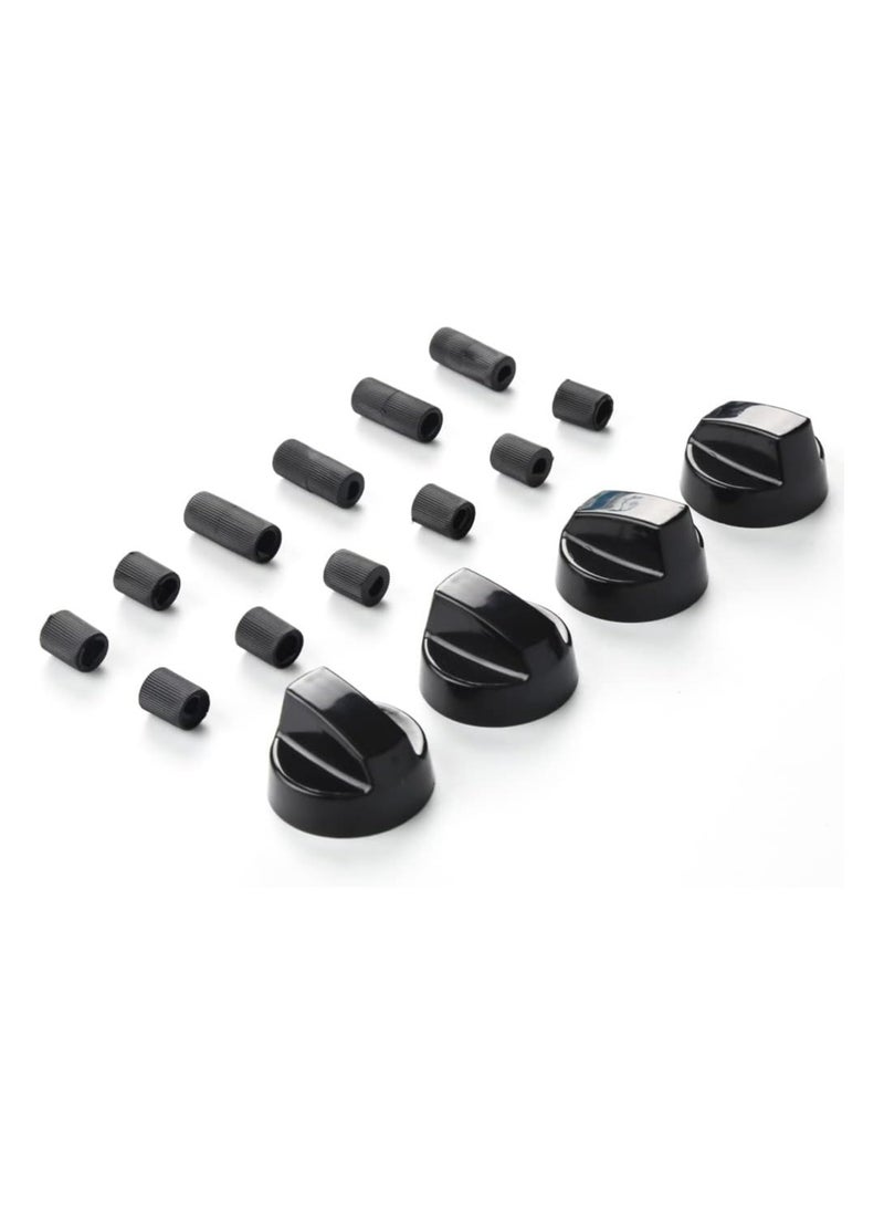 Oasisgalore 4-Pack Control Knobs with 12 Adapters for Ovens and Stoves  - Image 5