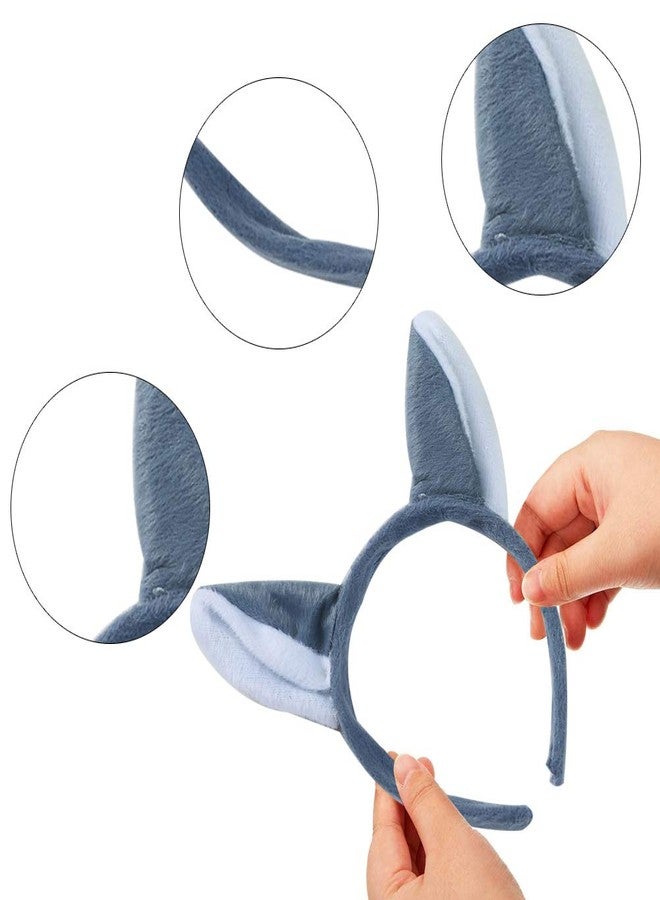 Haploon 12 Pieces Animal Ears Headband, Plush Animal Headbands Hairbands Cosplay Hair Hoop Animal Ears Jungle Cat Ears for Birthday Party Christmas Halloween Costume - Image 2