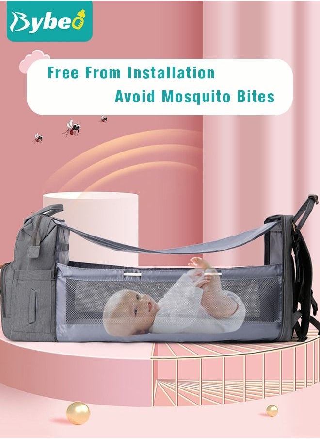 Bybeo 2024 New Style Baby Diaper Bag Backpack, Multifunction Diapers Changing Station for Boys Girls Outdoor and Travel, Infant Shower Gifts, Large Capacity, 900d Oxford, USB Port  - Image 3
