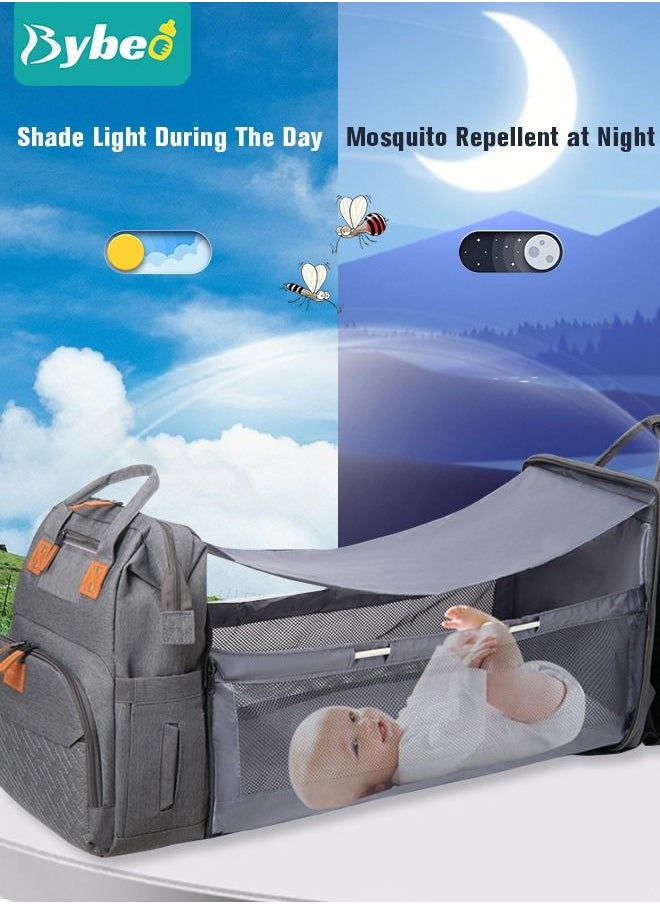 Bybeo 2024 New Style Baby Diaper Bag Backpack, Multifunction Diapers Changing Station for Boys Girls Outdoor and Travel, Infant Shower Gifts, Large Capacity, 900d Oxford, USB Port  - Image 2