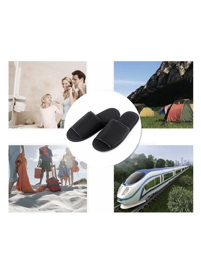 Comfysail Foldable Portable Slippers Washable Open Toe Towelling Slippers with Storage Bag for Spa Travel Hotel/Home Guest 34-43 - Image 5