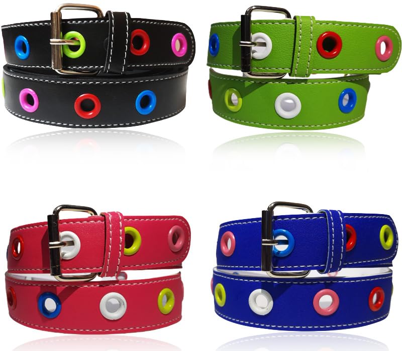 MR.JUNIOR Synthetic leather belts for Kids Boys and Girls. Age upto 8 years Multicolor
