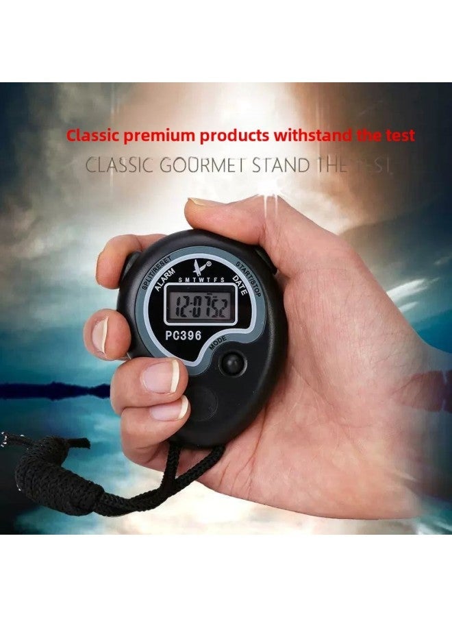 Generic Tianfu PC396 Stopwatch Electronic Timer Special For Student Sports Fitness Competition Track And Field Running Referee-Display Accuracy:PC396 - Image 2