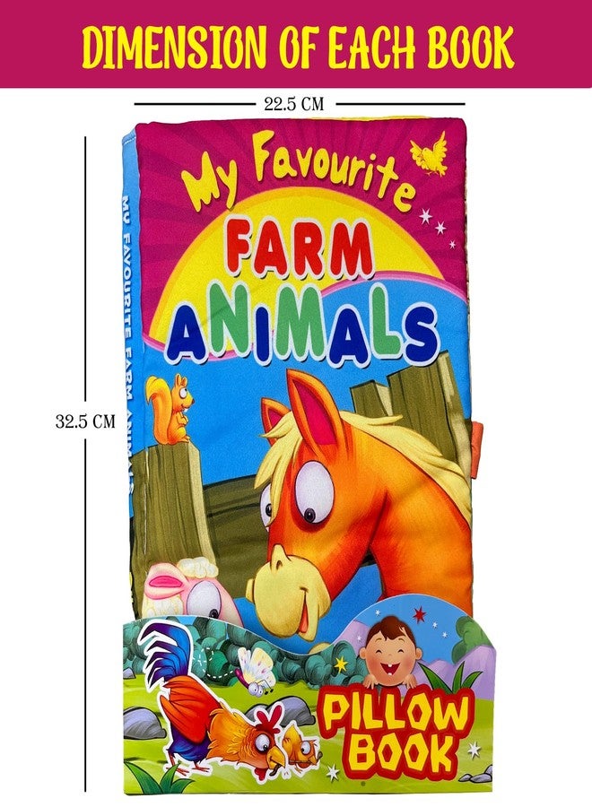 BRIJBASI Farm Animals Cushion Cloth Book – Soft Pillow Bedtime Storybook with Illustrations, Educational Toy for Toddlers and Kids, Ages 6 Months+ - Image 5