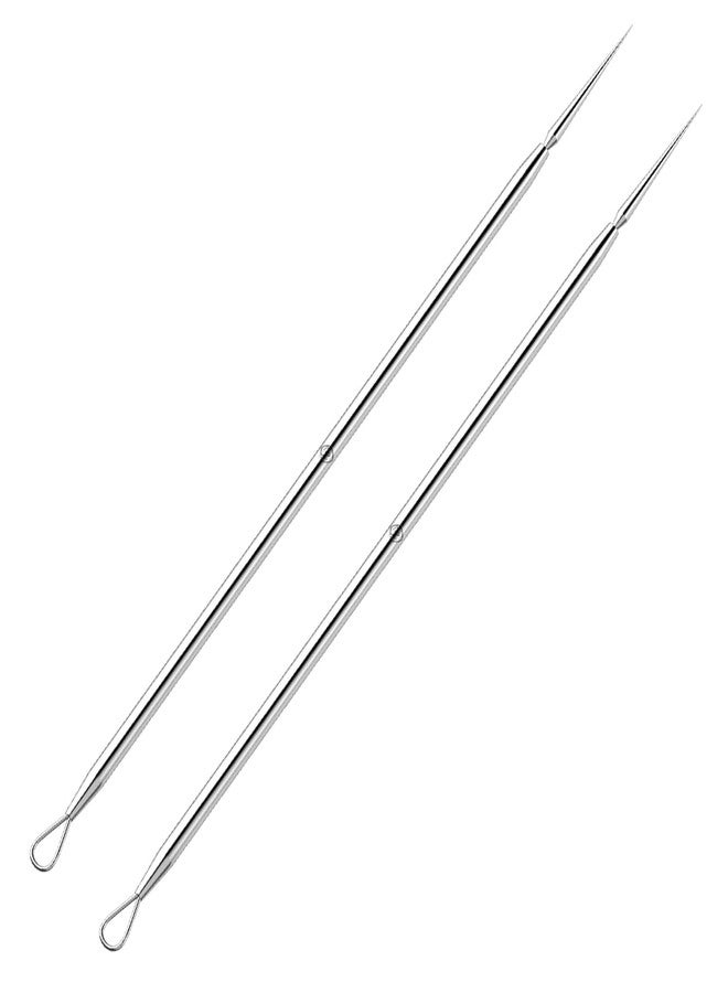ZIZZON Titanium Lancet Needle Acne Blackhead Remover Pimple Extractor Popper Tool 2 Pieces - Image 1