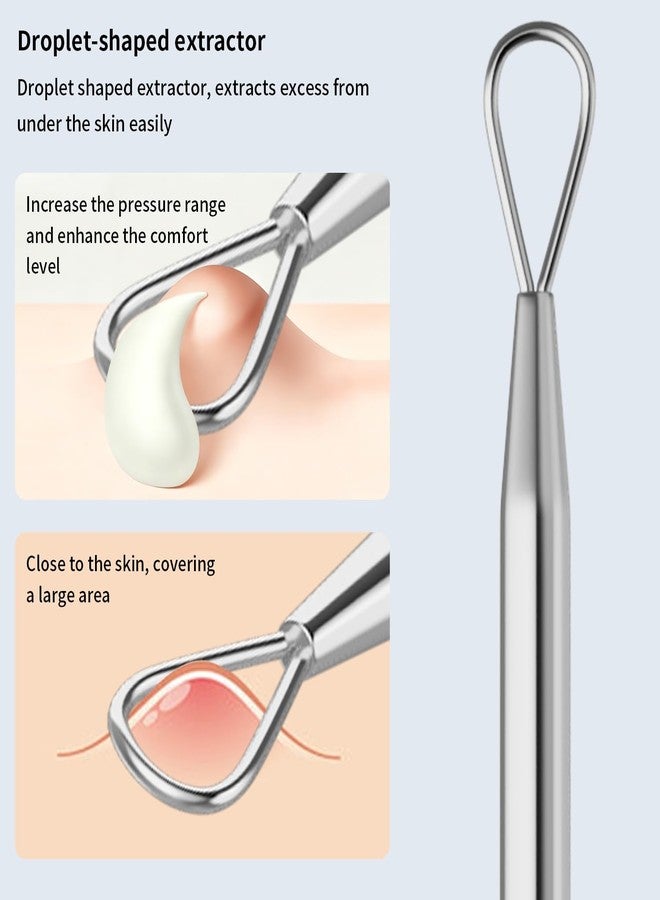 ZIZZON Titanium Lancet Needle Acne Blackhead Remover Pimple Extractor Popper Tool 2 Pieces - Image 5