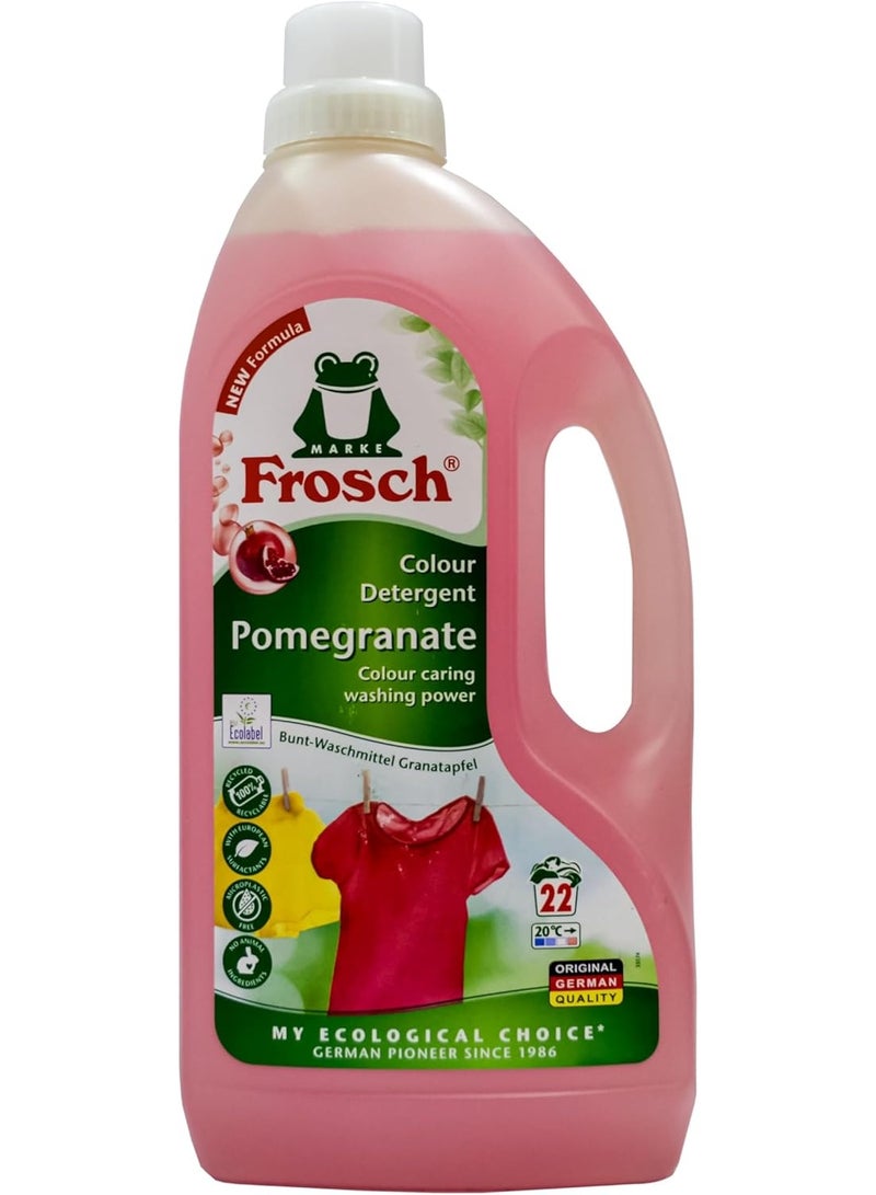 Frosch Dishwashing Lotion Pomegranate 1.5 L - Gentle to Skin, pH Neutral, Grease-Removing Formula with Pomegranate Extract - Image 1