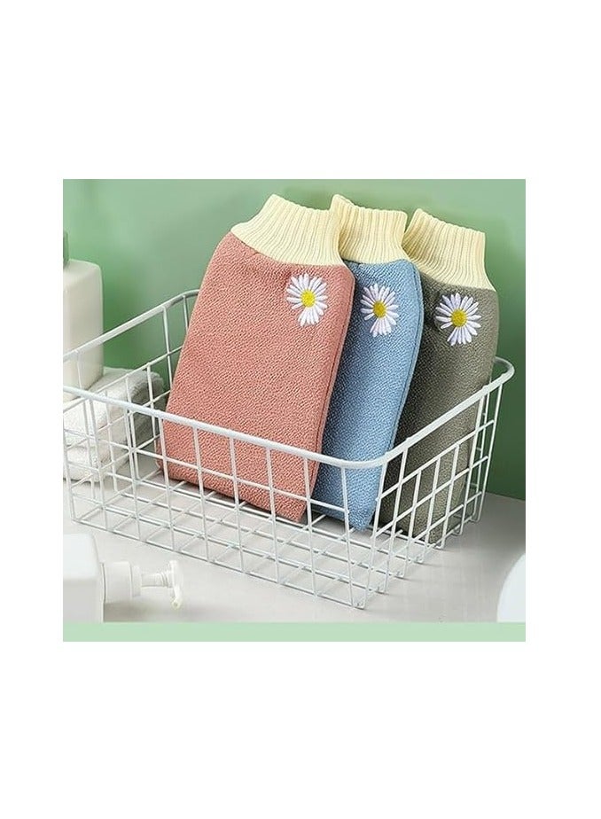 1 Piece Bath Gloves Strong to Scrub Mud and Dust, Deep Exfoliating Mitt, Body Scrub Gloves, Dead Skin Remover for, Exfoliating Gloves, Random Colors - Image 2