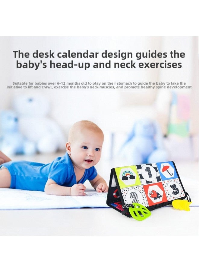 Ha Ha Mirror Cloth Book Baby Puzzle Early Education Children Tooth Glue Cloth Book Lathe Pendant Baby Toys-Color:Ha Ha Mirror Animal + Gum Four- Cloth Book Bag - Image 4