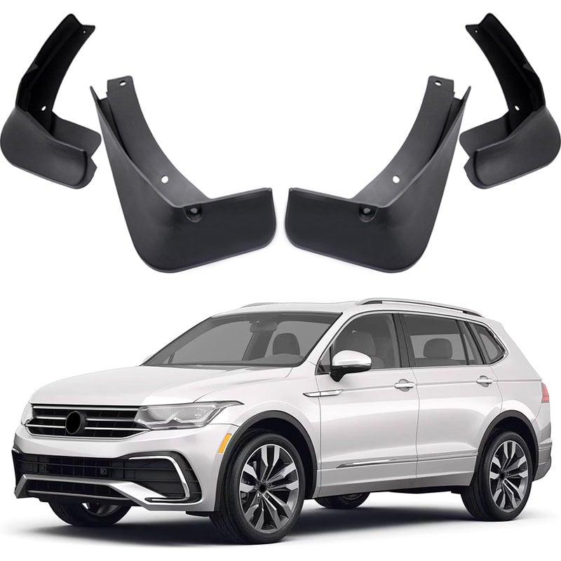 MOERTIFEI Car Mudguard Fender Mud Flaps Splash Guards Compatible with VW Tiguan RLine 2018 2019 2020 2021 2022 2023 2024