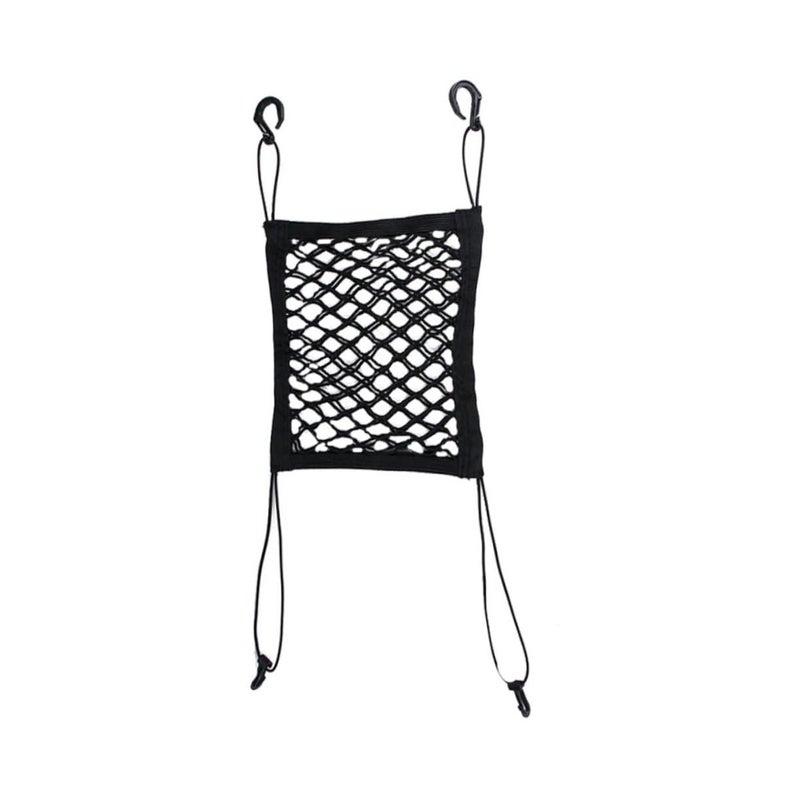 Oxford Mesh Pet Car Barrier Net Portable Dog Seat Cover For SUVs Trucks Black - Image 2