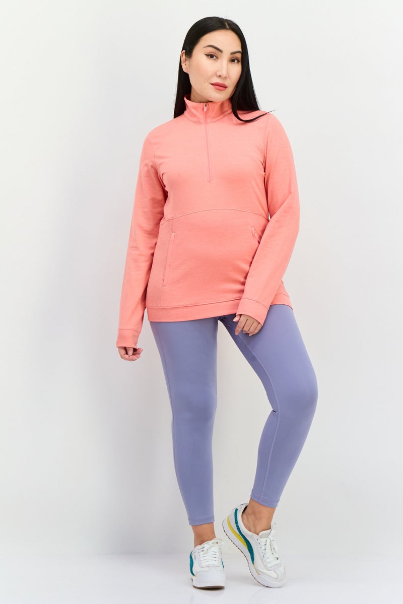 PUMA ملابس رياضية نسائية بأكمام طويلة مناسبة، سويت شيرت جولف، وردي قرنفل - Image 2