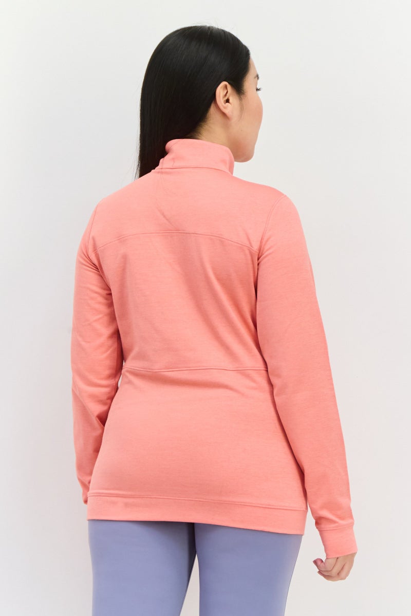 PUMA ملابس رياضية نسائية بأكمام طويلة مناسبة، سويت شيرت جولف، وردي قرنفل - Image 4