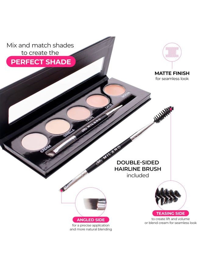 Milano Collection Wig Cream Knot Concealer Palette for Lace Wigs and Frontal Part and Hairline - Image 2