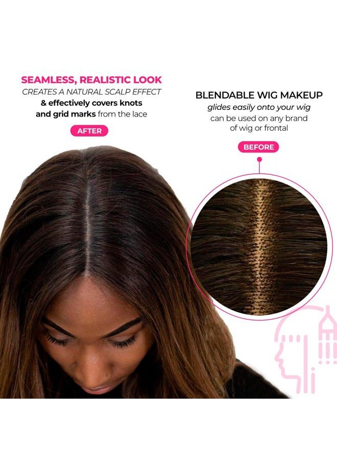 Milano Collection Wig Cream Knot Concealer Palette for Lace Wigs and Frontal Part and Hairline - Image 3