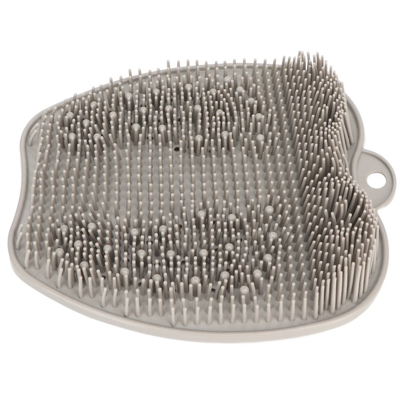 Shower Foot Scrubber Mat Pad Exfoliate Massager with Non Slip Suction Cup Bath Brush Grey - Image 3