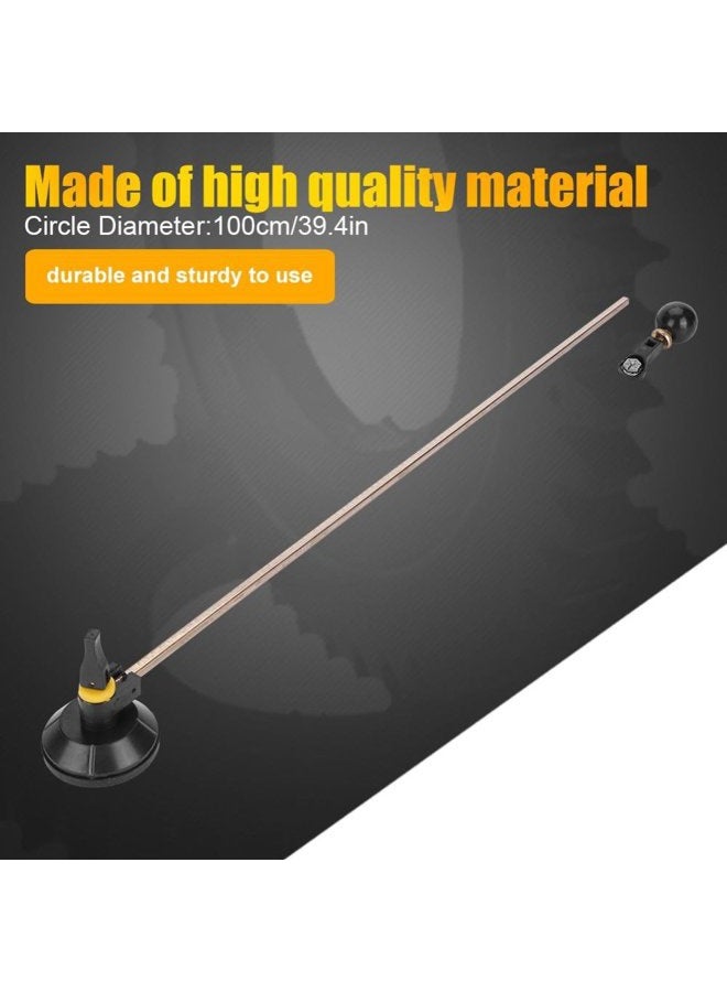Walfront (100CM) - Heavy-Duty Glass Cutter, 6 Wheel Compasses Circular Cutting Cutter with Suction Cup Circle(100CM) - Image 3