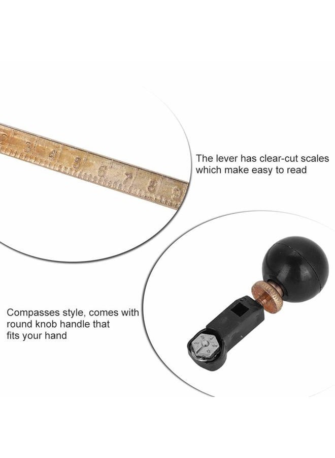 Walfront (100CM) - Heavy-Duty Glass Cutter, 6 Wheel Compasses Circular Cutting Cutter with Suction Cup Circle(100CM) - Image 4