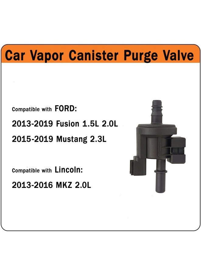 ZIMGLOBAL Car Vapor Canister Purge Valve Compatible with Ford Fusion 2013-2019, Mustang 2015-2019, Lincoln MKZ 2013-2016, CU5A9G886AA CU5A-9G886-AA CU5A9G866AA 0280142519 DG9Z9D289A DG9Z-9D289-A, DG9Z-9D289-D - Image 2
