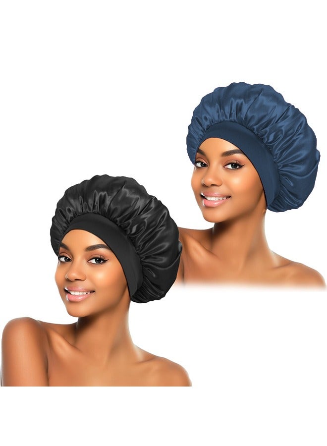 تِلْسِل غطاء حريري للنوم، غطاء شعر من الحرير، شريط مرن من الحرير غطاء للنوم، غلاف شعر للنساء - Image 1