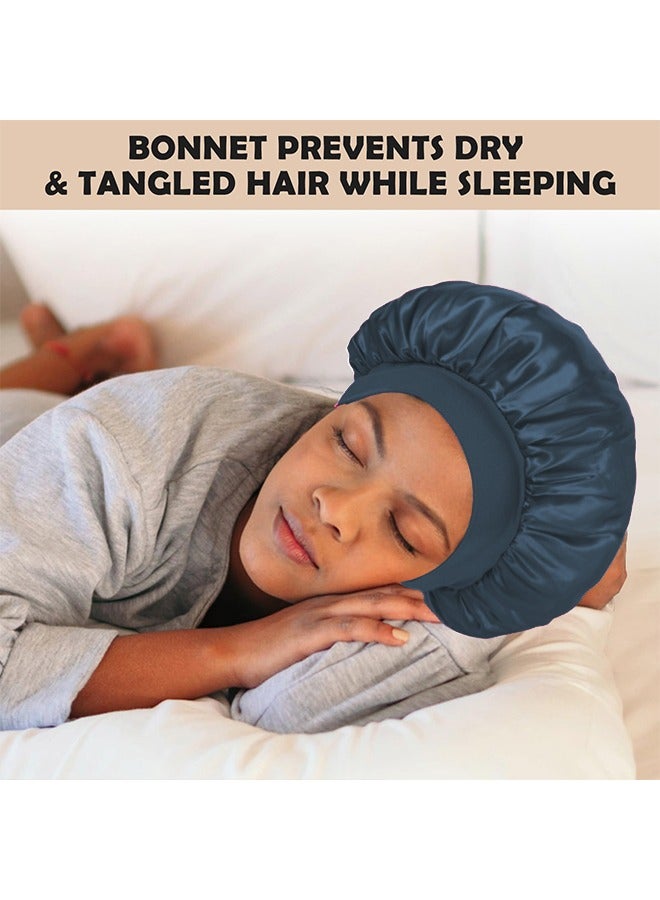 تِلْسِل غطاء حريري للنوم، غطاء شعر من الحرير، شريط مرن من الحرير غطاء للنوم، غلاف شعر للنساء - Image 3