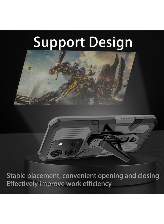 Zaboon Case For Infinix Smart 7 Armor Warrior Shockproof PC + TPU Phone Case - Image 4