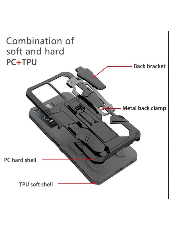 Zaboon Case For Infinix Smart 7 Armor Warrior Shockproof PC + TPU Phone Case - Image 2