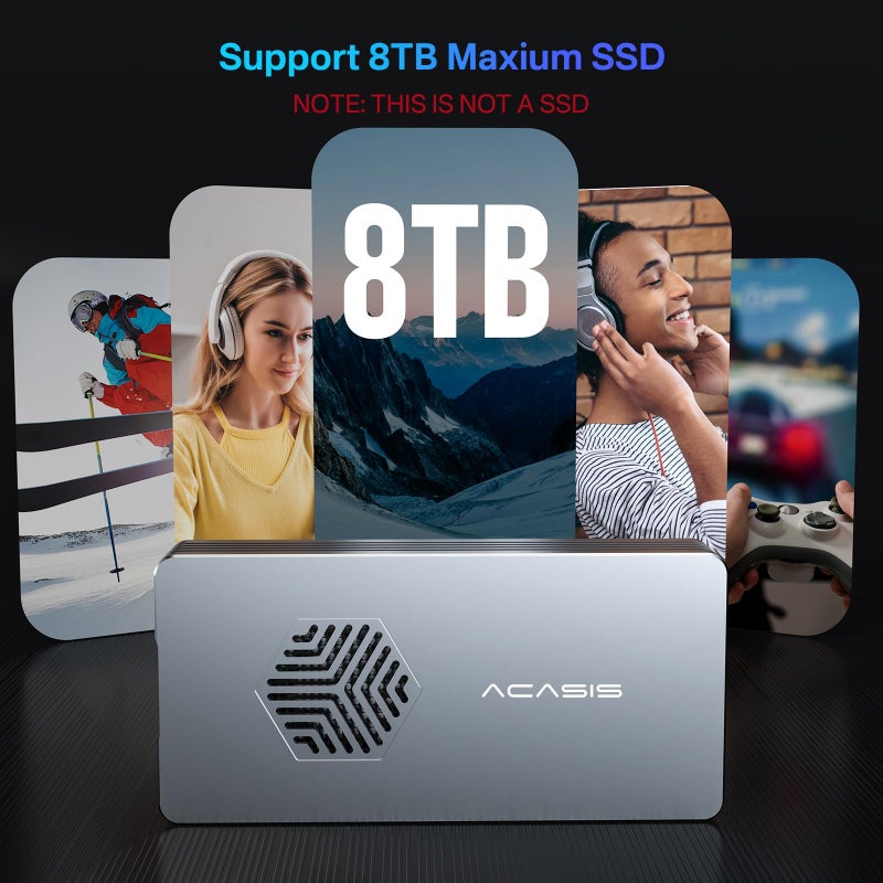 ACASIS 40Gbps M.2 NVMe SSD Enclosure with Cooling Fan, Tool Free Installation, TBU 401 Pro for M1 M2 Pro/Max, Compatible with USB4/3.2/3.1/3.0/2.0, Support SSD Size 2280 B+M M-Key (SSD Not Include) - Image 5