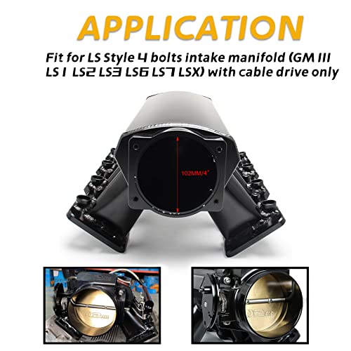 YESHMA مجموعة جسم الخانق YESHMA 102mm مع مستشعر الموضع TPS IAC متوافقة مع LS1 LS2 LS6 LS3 LS LS7 SX LS 4 (للسلك فقط) - Image 2